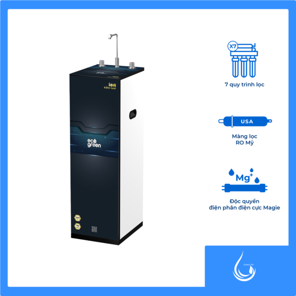 Máy ion kiềm điện phân Magie cực tan Eco Green – nóng nguội - Hình ảnh 5