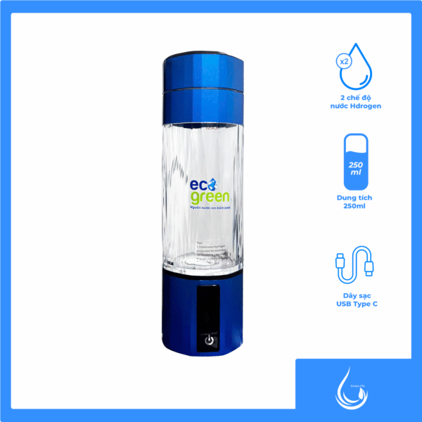 Bình tạo nước di động giàu hydrogen Eco Green - Hình ảnh 5